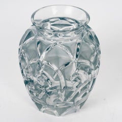 1931 René Lalique - Vase Chamois Glass with Blue Patina