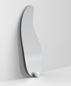 1931 Specchio da parete scultoreo con marmo, design contemporaneo, Made in Italy