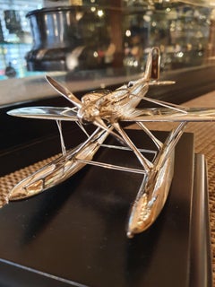 1931 Sterling Silver Supermarine S6b Seaplane Model, by Saunders & Shepherd