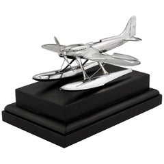 1931 Sterling Silver Supermarine S6b Seaplane Model, by Saunders & Shepherd