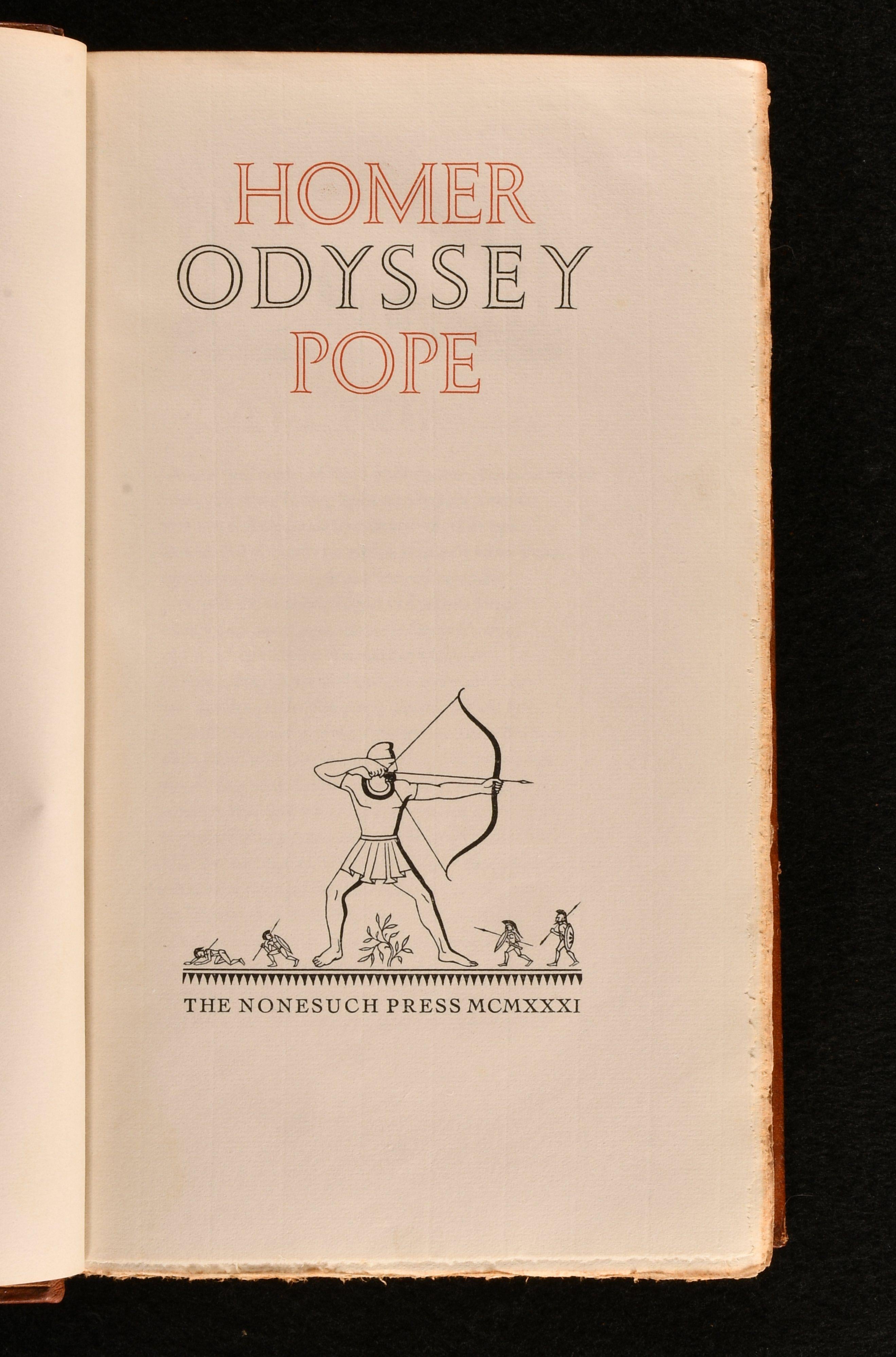 Britannique 1931 The Iliad et l'Odyssée en vente