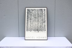 1932 Ansel Adams Bosque de pinos en la nieve Fotografía del Parque Nacional de Yosemite Impresión artística