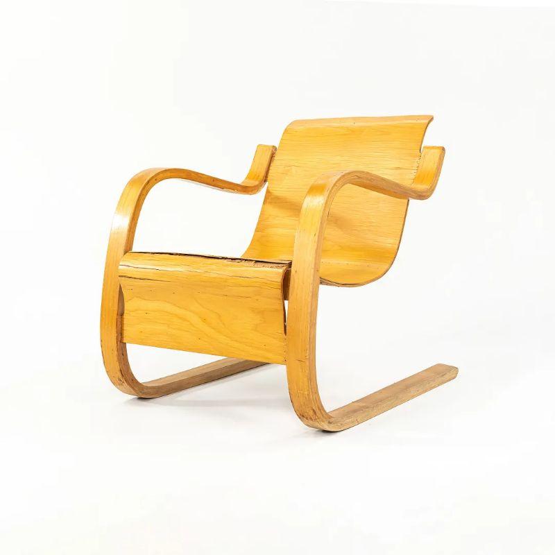 Modern 1932 Artek No. 42 Small Paimio Lounge Chair in Birch by Alvar & Aino Aalto For Sale