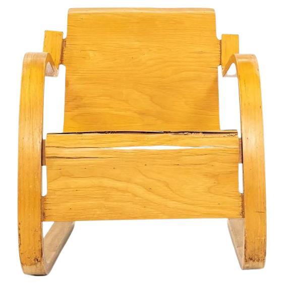 Petite chaise longue Paimio en bouleau Artek n° 42 d'Alvar & Aino Aalto, 1932