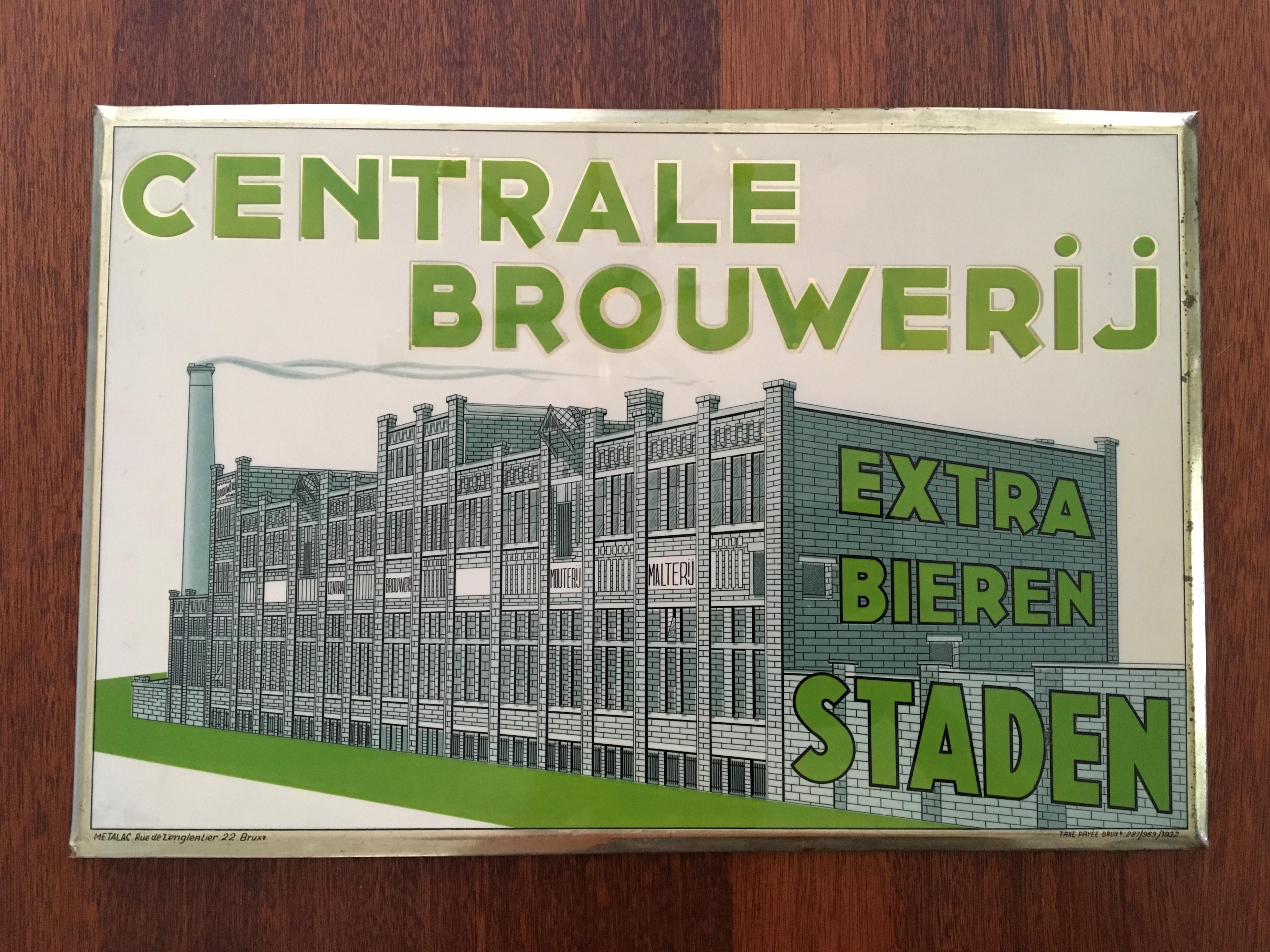 1932 Belgian Beer Brewery Sign 6