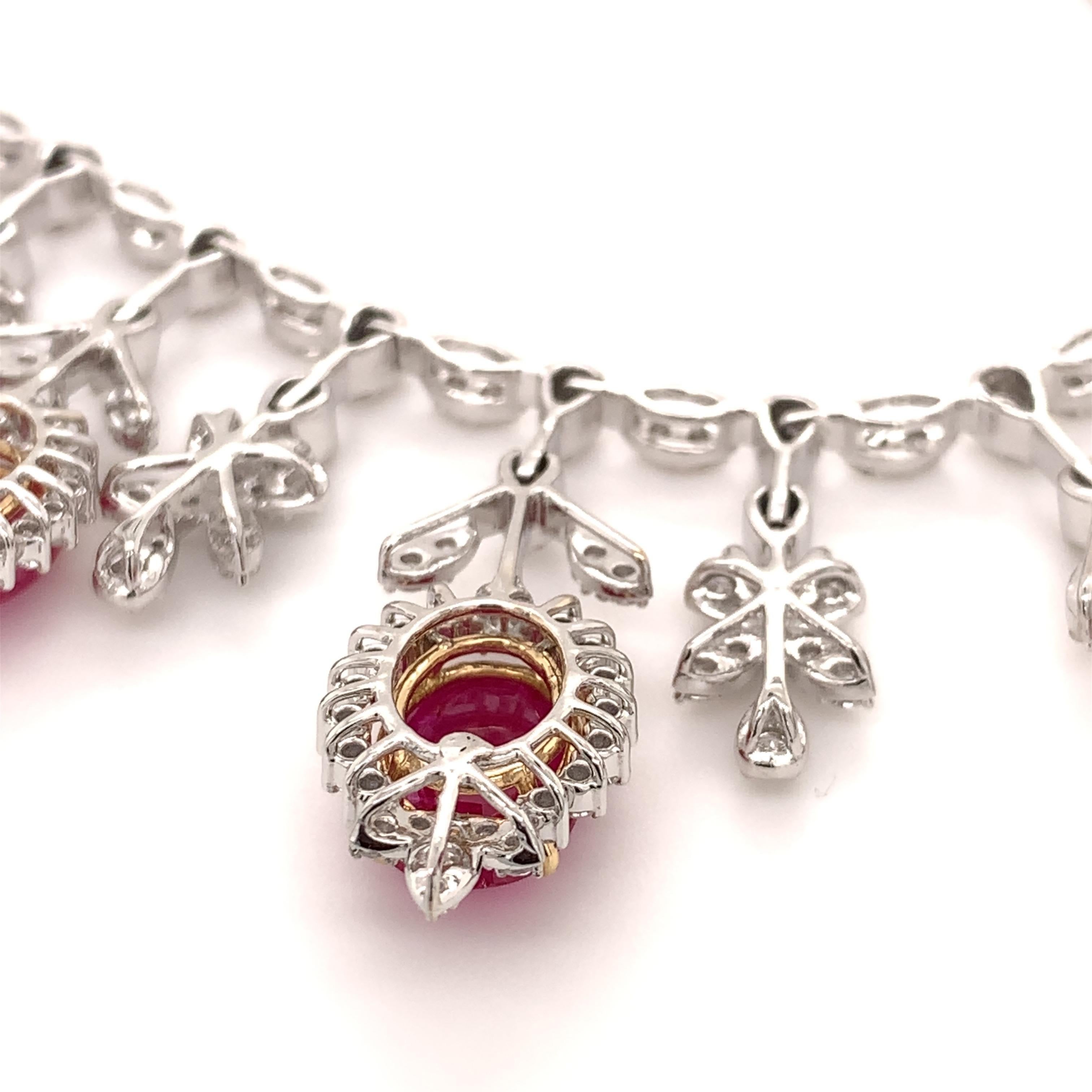 ruby jewelry set