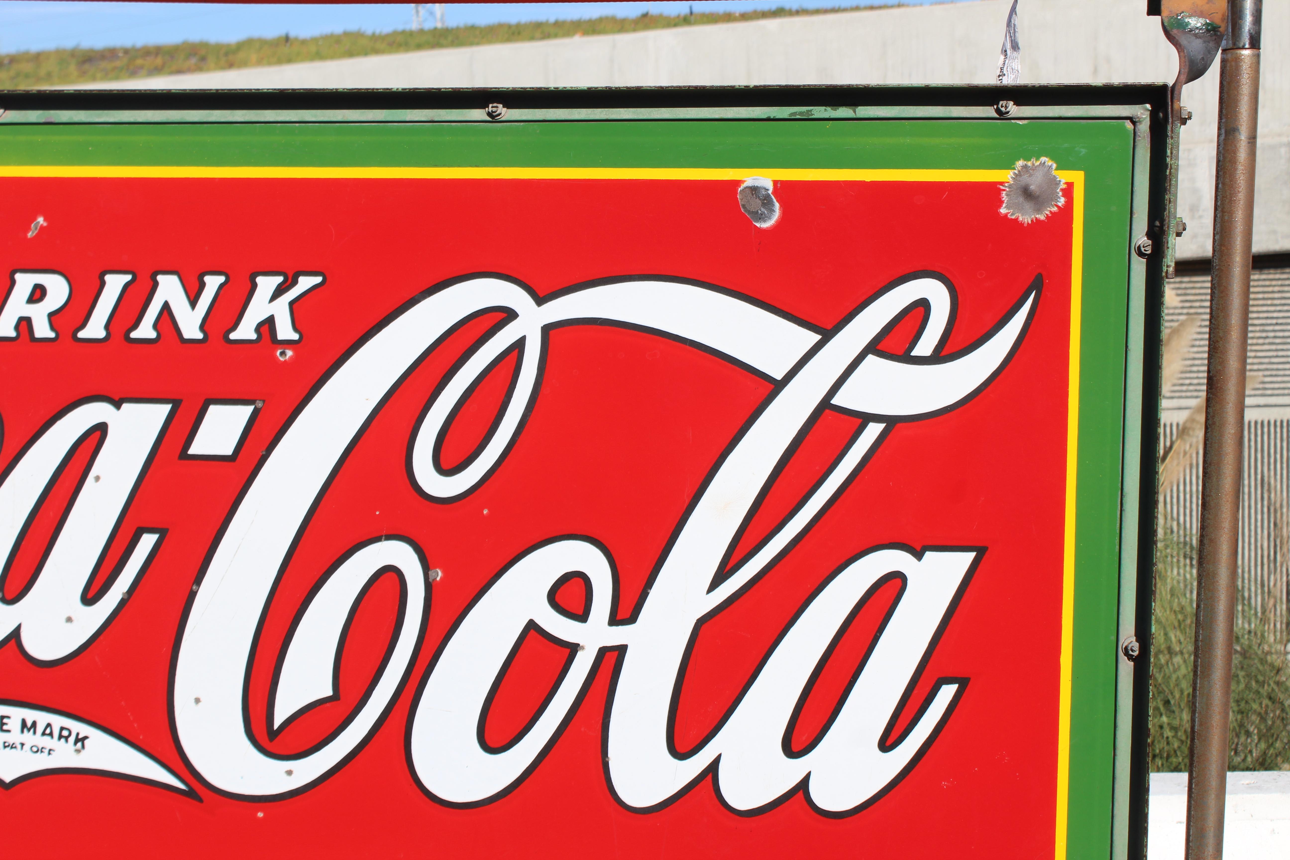 1930s porcelain coca-cola signs for sale
