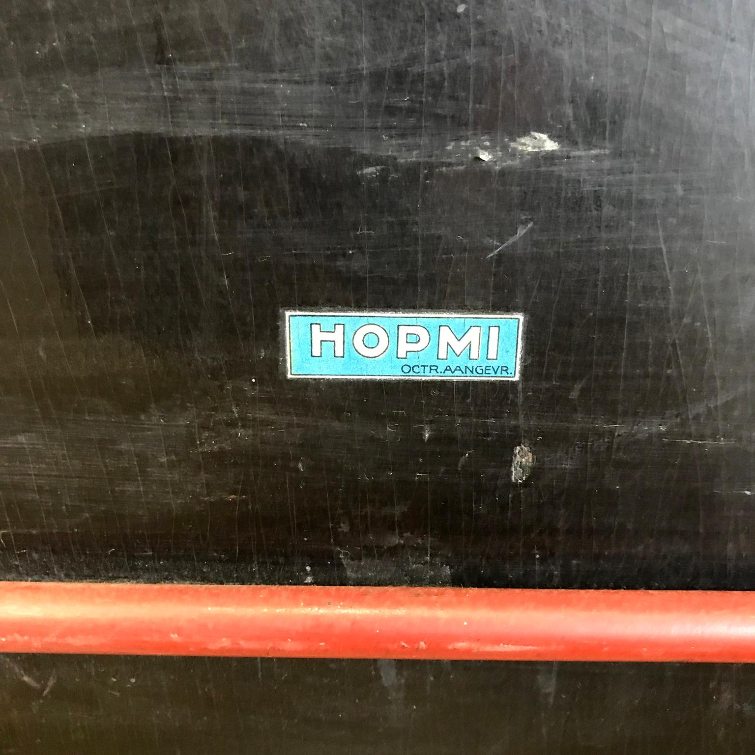 1932, Gerrit Rietveld / Ing. Mertens for Hopmi Factory, in Black Painted Plywood For Sale 1