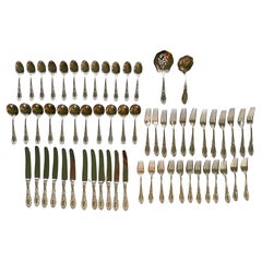 1932 King Richard Towle Sterling Silver Flatware Set 61 Pieces, 11.9 Settings