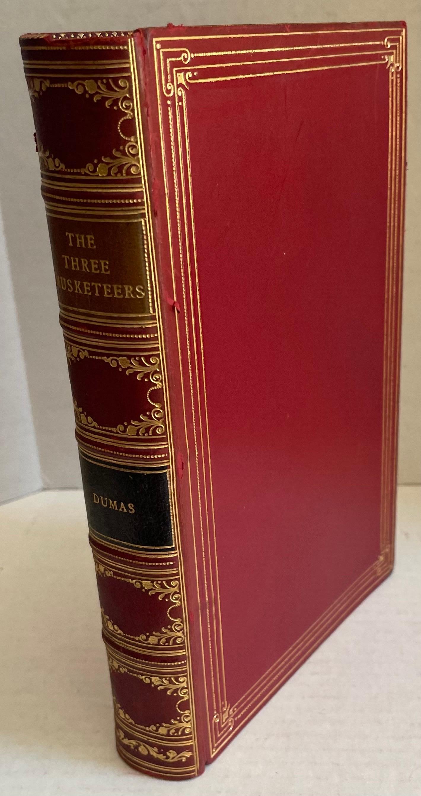1932 Leather Bound The Three Musketeers by Alexandre Dumas For Sale 5