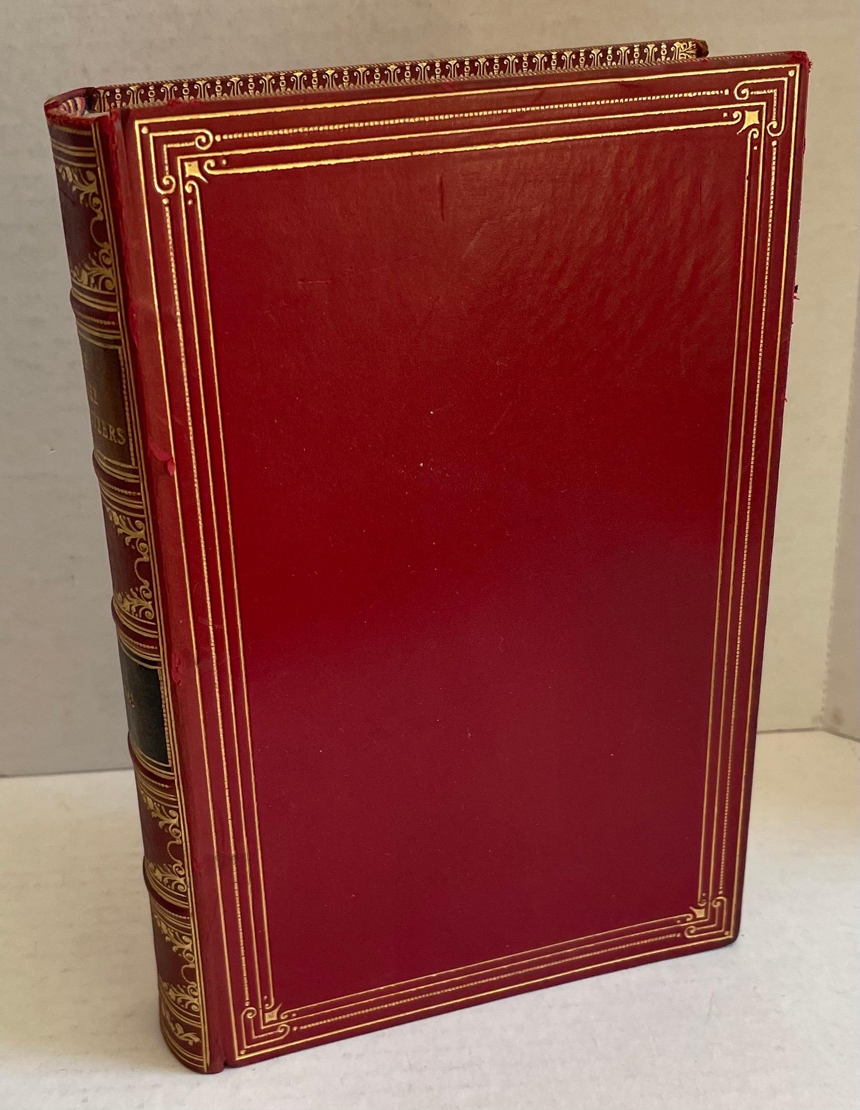 1932 red leather bound The Three Musketeers by Alexandre Dumas. Printed 1932 George G. Harrap 
Original red leather binding in original condition.