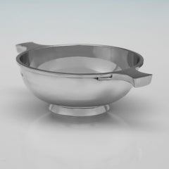 1932 London Sterling Silver Quaich di L.A. Crichton, 5,87 once Troy