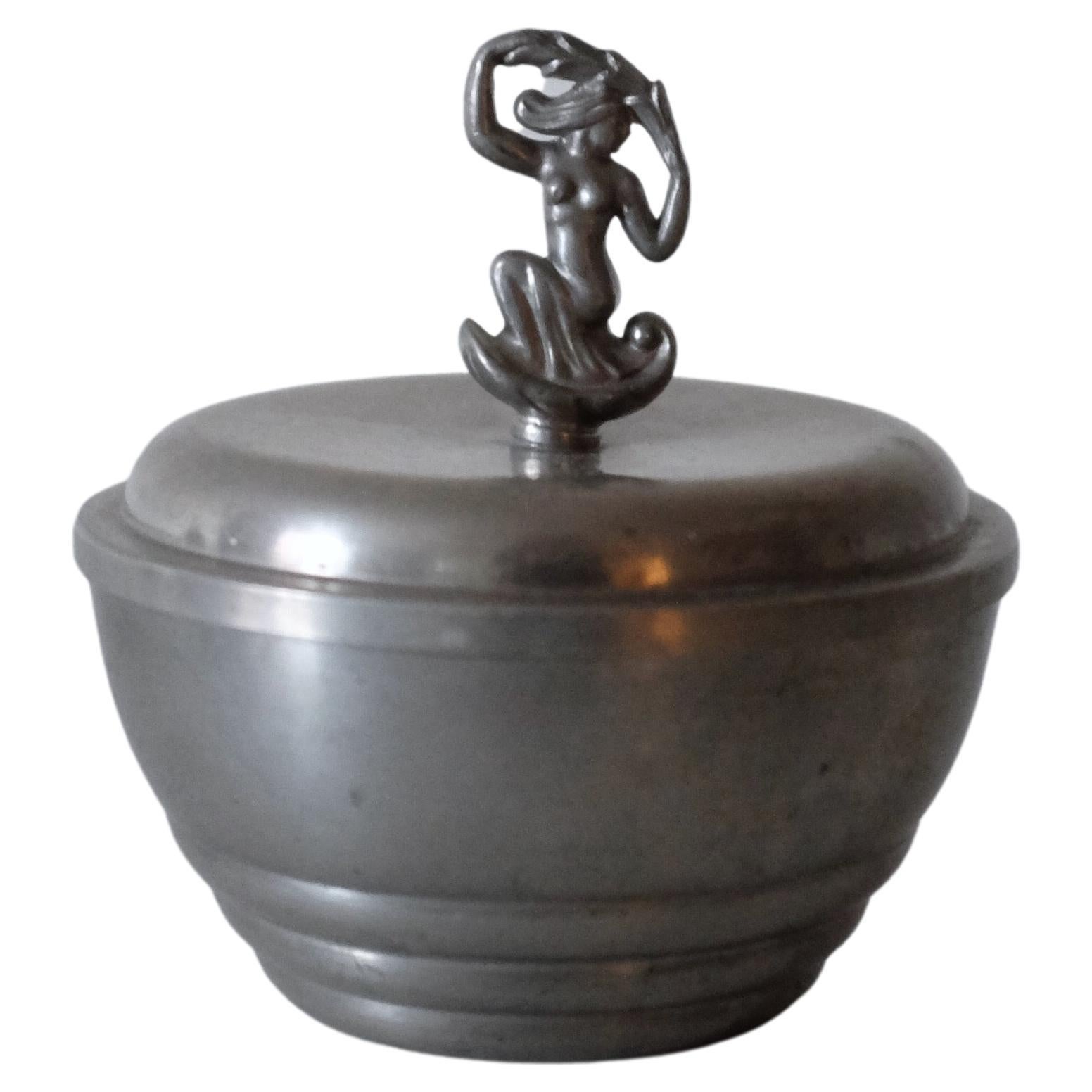 1932 Pewter Jar from C.G. Hallberg For Sale