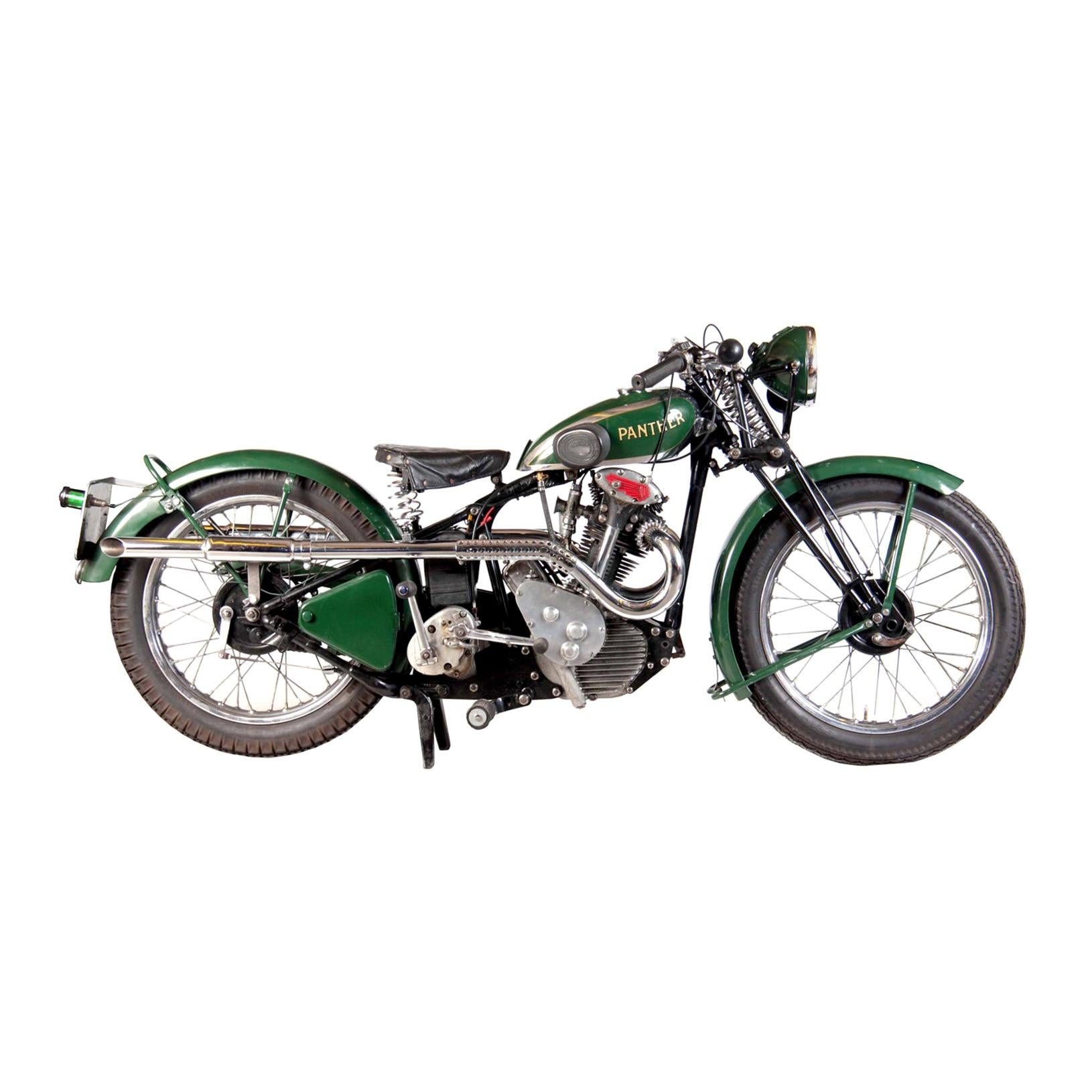 1932 Phelon and Moore Panther Motorcycle, Vintage 250cc Sloper Engine