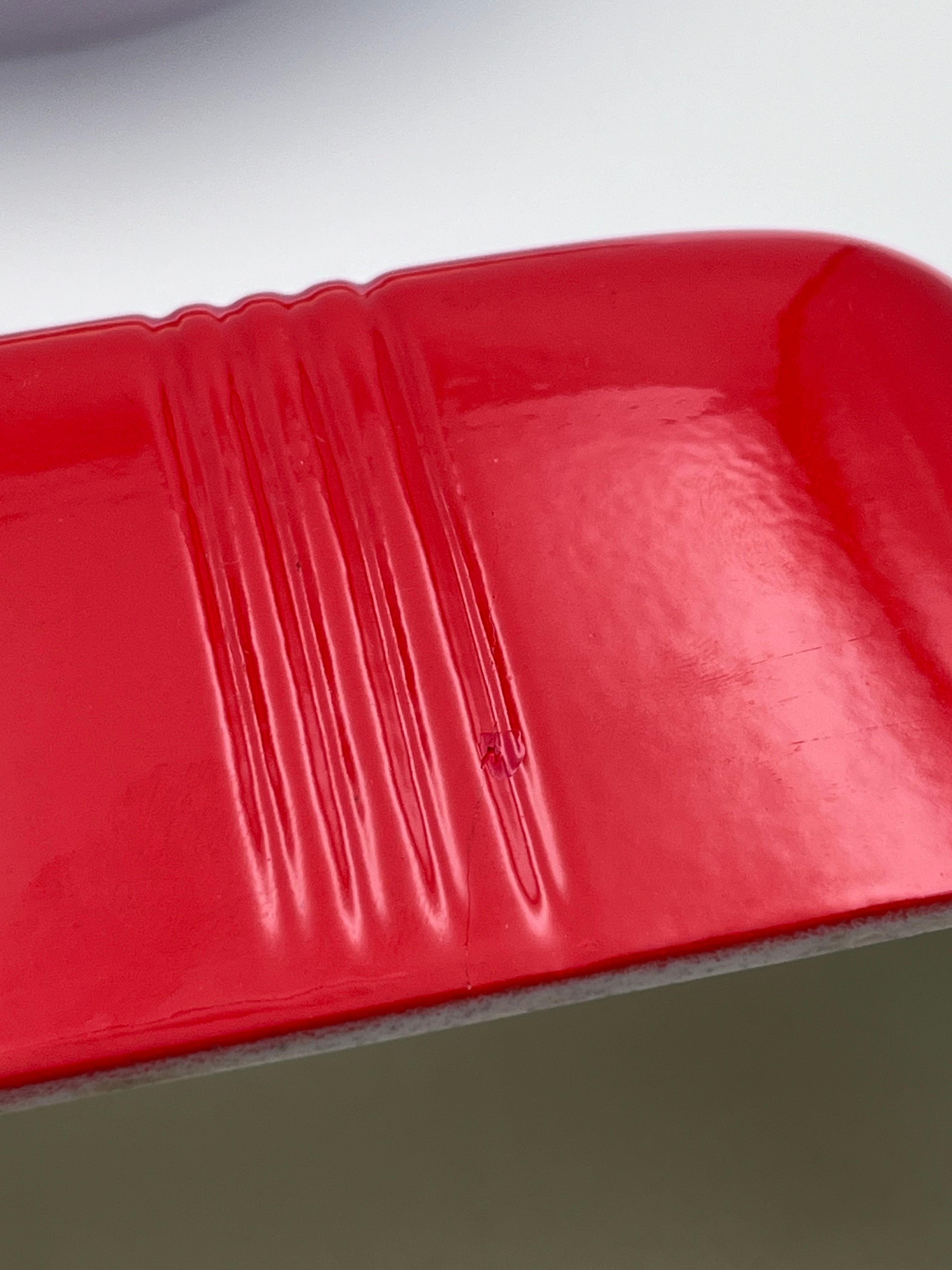American 1932 Red Coved 1LB Butter Dish by Hall's Superior Quality Kitchenware