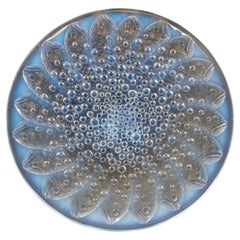 1932 René Lalique - Art Deco Bowl Dish Roscoff Opalescent Glass - Fishes