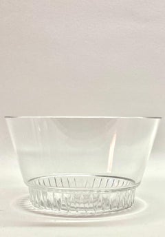 1932 René Lalique Set of 6 Glass Bourgueil Hand Bowls, Art Deco Bowls