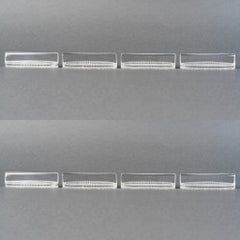 1932 René Lalique Set of 8 Nippon Knife Rests Glass Water Pearls