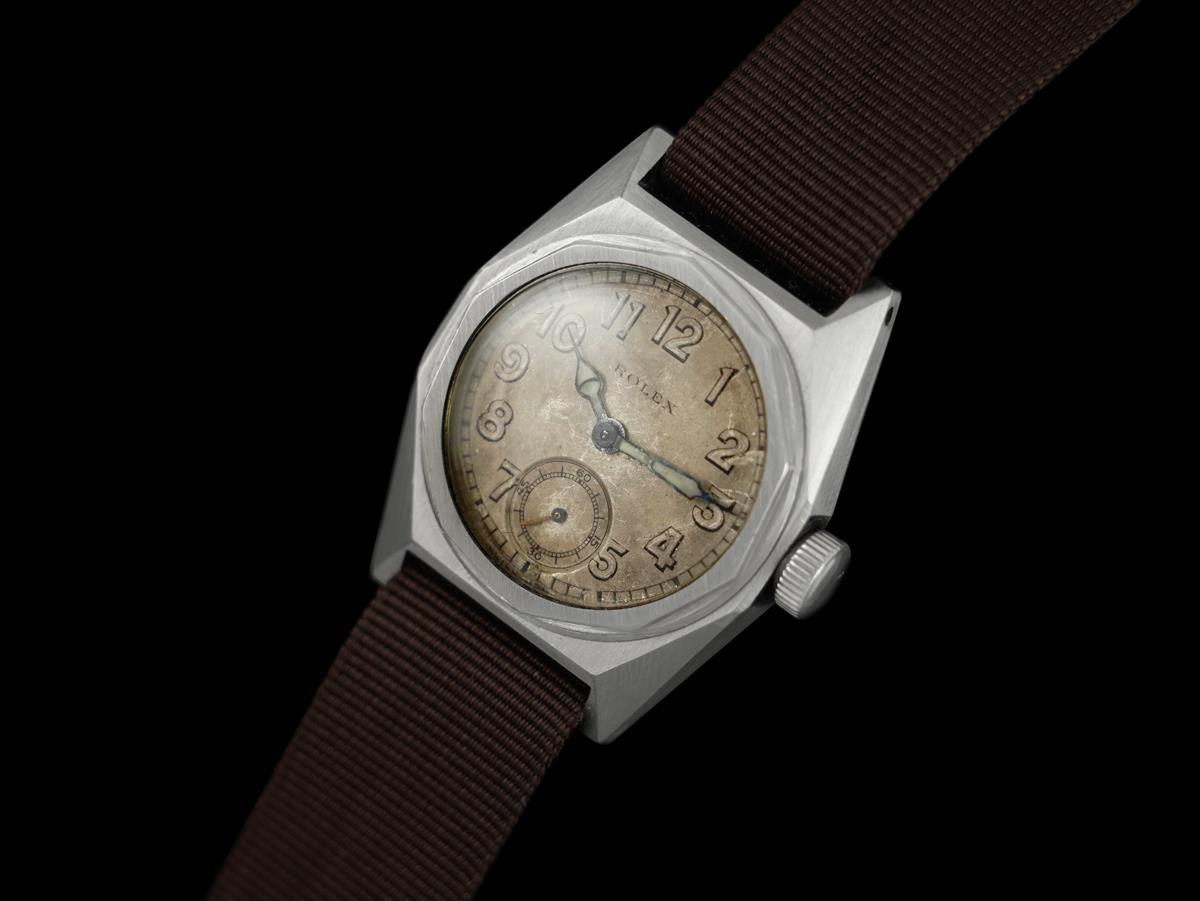 1932 Rolex Vintage Mens Borgel / Taubert Cased Hermetic Watch - Stainless Steel In Good Condition For Sale In Suwanee, GA