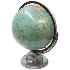 1932 Vintage Industrial Art Deco Streamline Moderne Desktop Globe by Replogle