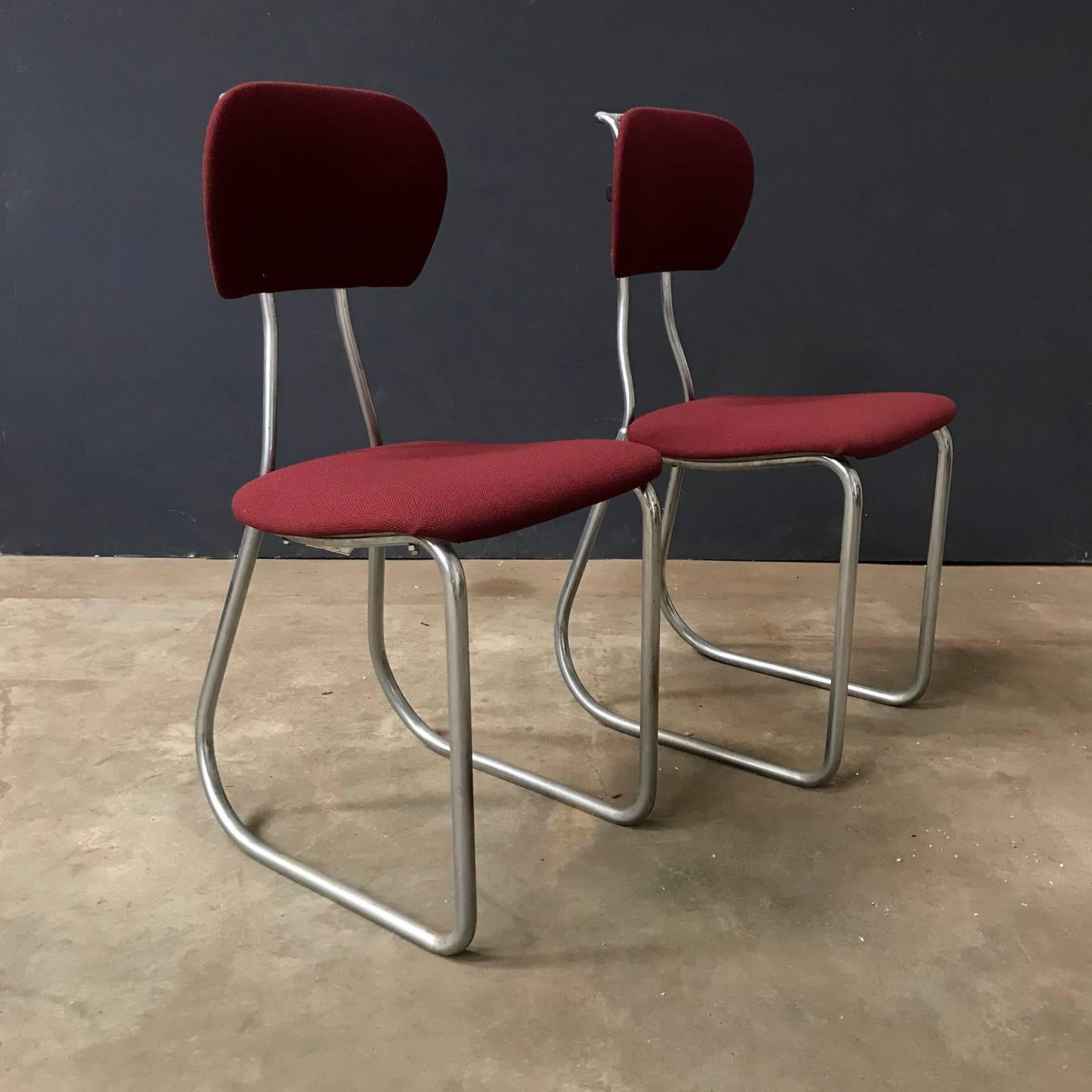 Industrial 1932, W.H. Gispen for Gispen Culemborg, Holland, Original Pre War Typing Chairs For Sale