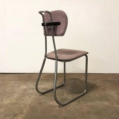 1932, W.H. Gispen para Gispen Culemborg, Holanda, Sillón de mecanografía original de antes de la guerra