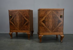 Coppia di comodini Art Déco degli anni '1932, Cecoslovacchia