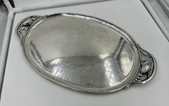 1933-1944 Georg Jensen Blossom Tray 2 Antique Denmark Sterling Silver