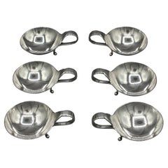 1933-1944 Set of 6 Sterling Silver Salt Dips by Georg Jensen
