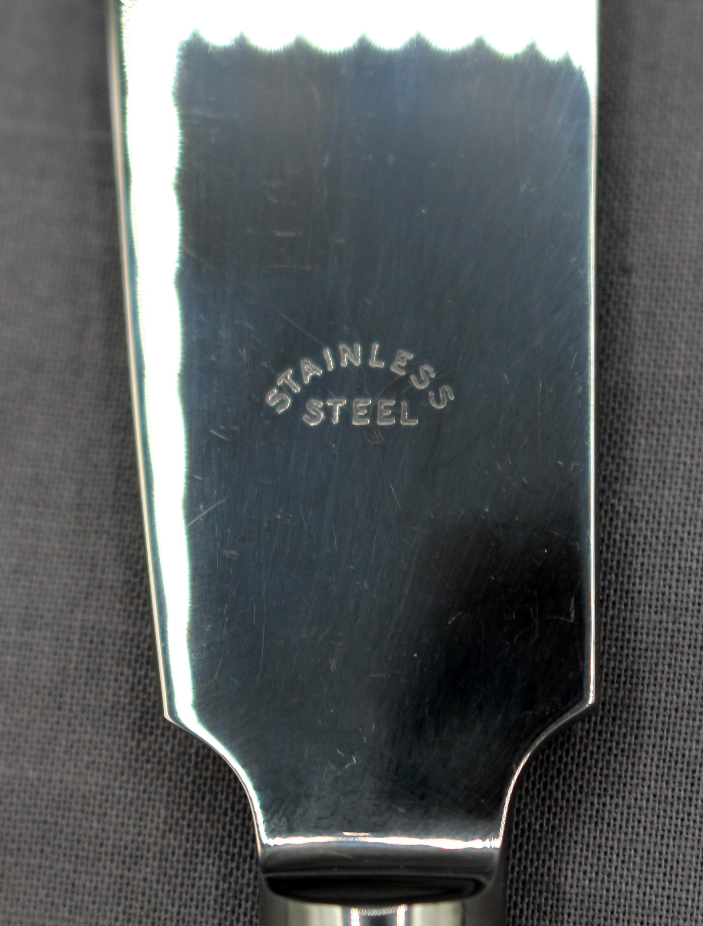Art Nouveau 1933-44 Coltello da torta con manico in acanto di Georg Jensen in vendita