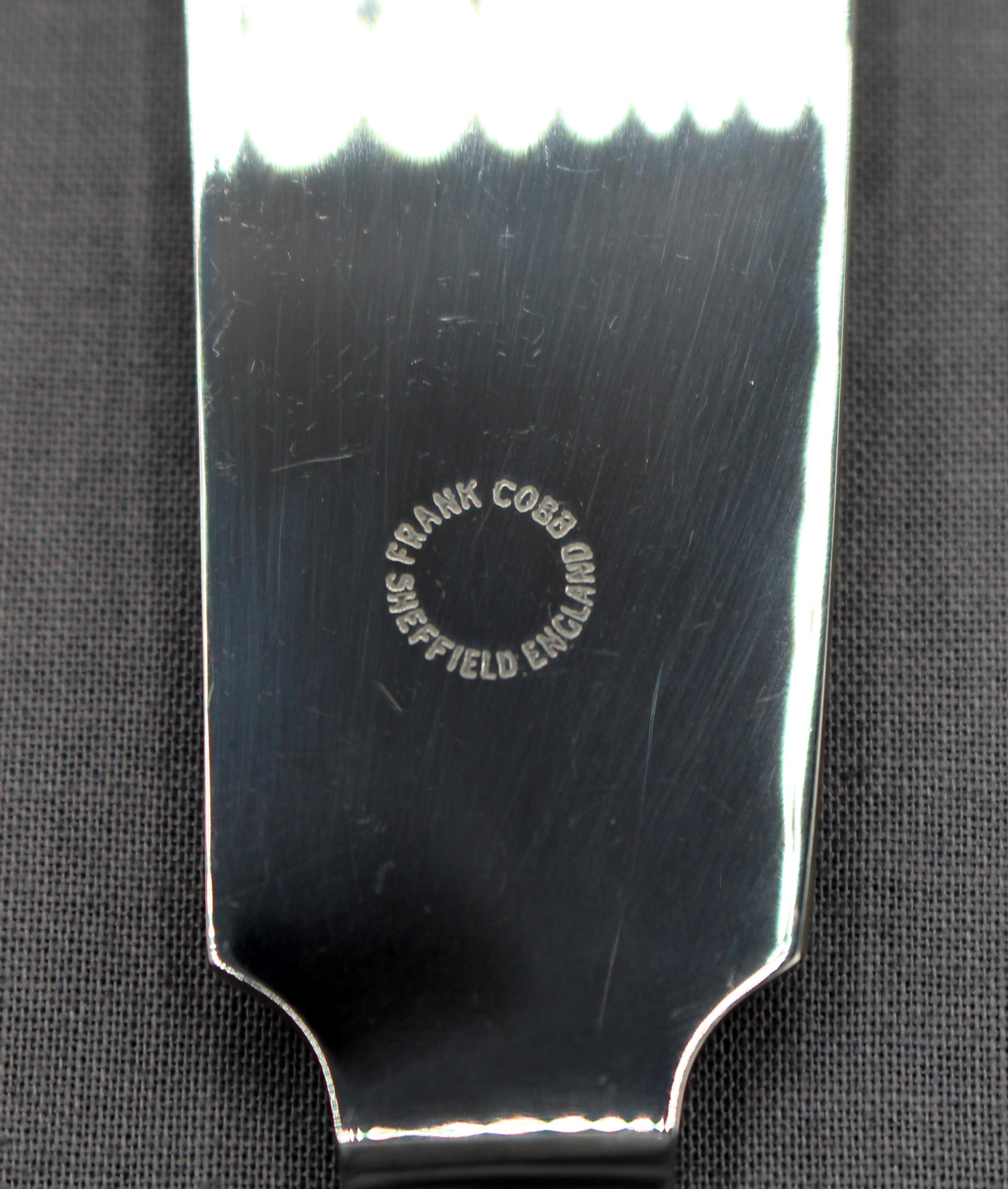 Danese 1933-44 Coltello da torta con manico in acanto di Georg Jensen in vendita