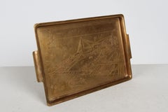 1933 - A Century of Progress - Chicago Worlds Fair Solid Etched Copper Tray