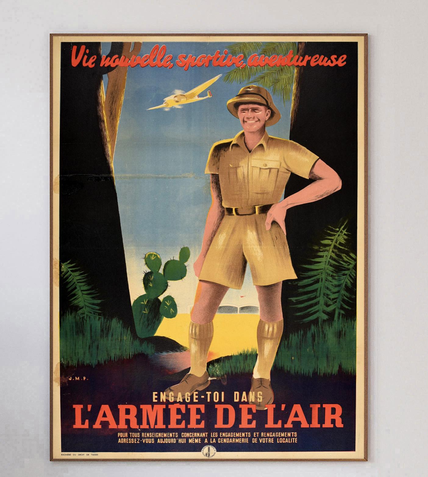 Stunning poster for the French Air Force created in 1933. Reading 