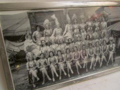 Photograph 1933 Black and White Hagenbeck Wallace Circus Girls in Bronx NY