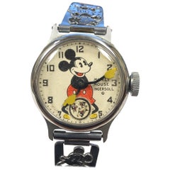 Vintage 1933 Ingersoll Mickey Mouse Mechanical Wristwatch