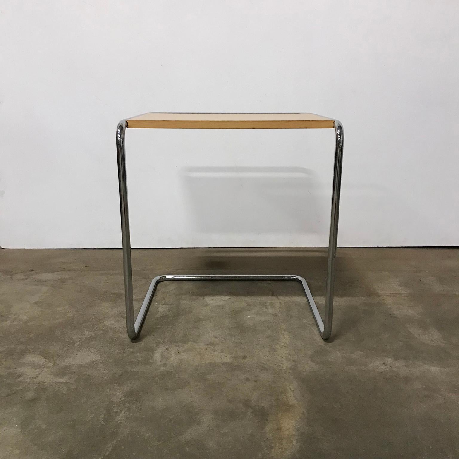 Metal 1933, Marcel Breuer for Thonet, B97A and B97B in Wood with Chrome Frame