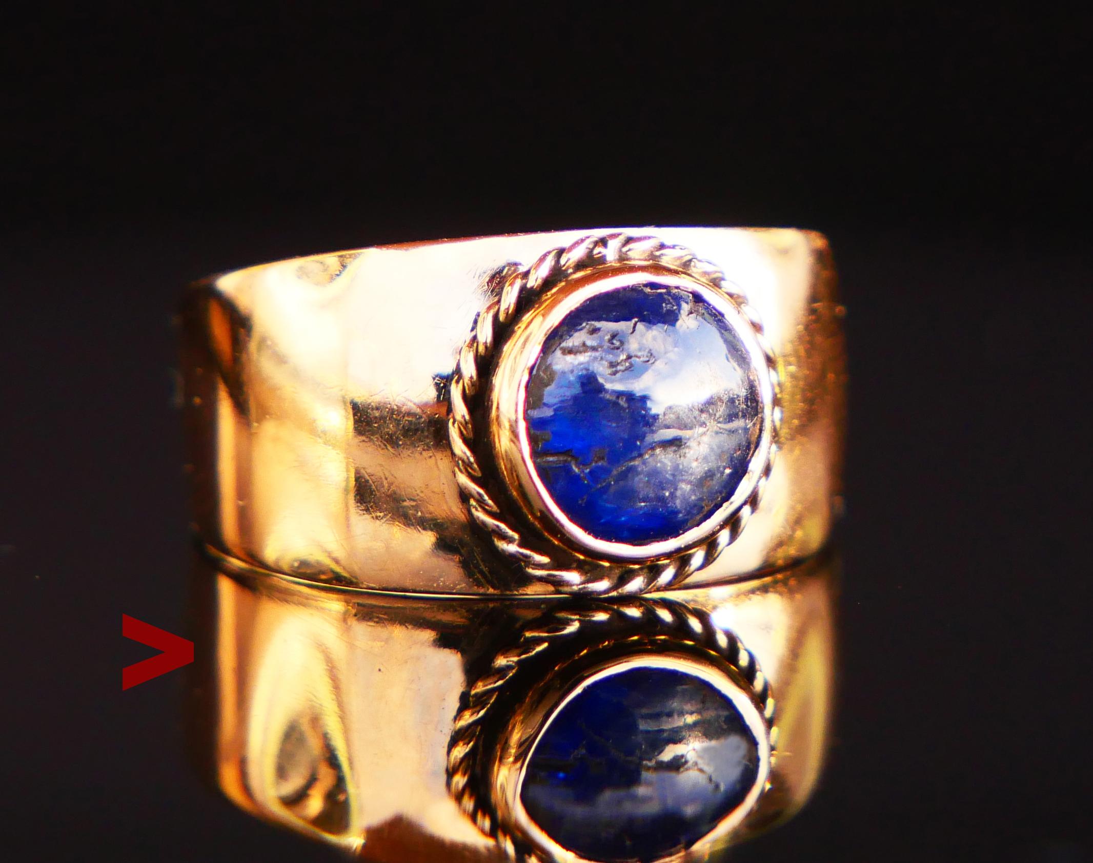 1933 Ring natural 1.75ct Sapphire solid 18K Gold ØUS5.5 / 2.3gr For Sale 5