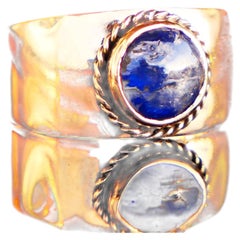 1933 Ring natural 1.75ct Sapphire solid 18K Gold ØUS5.5 / 2.3gr