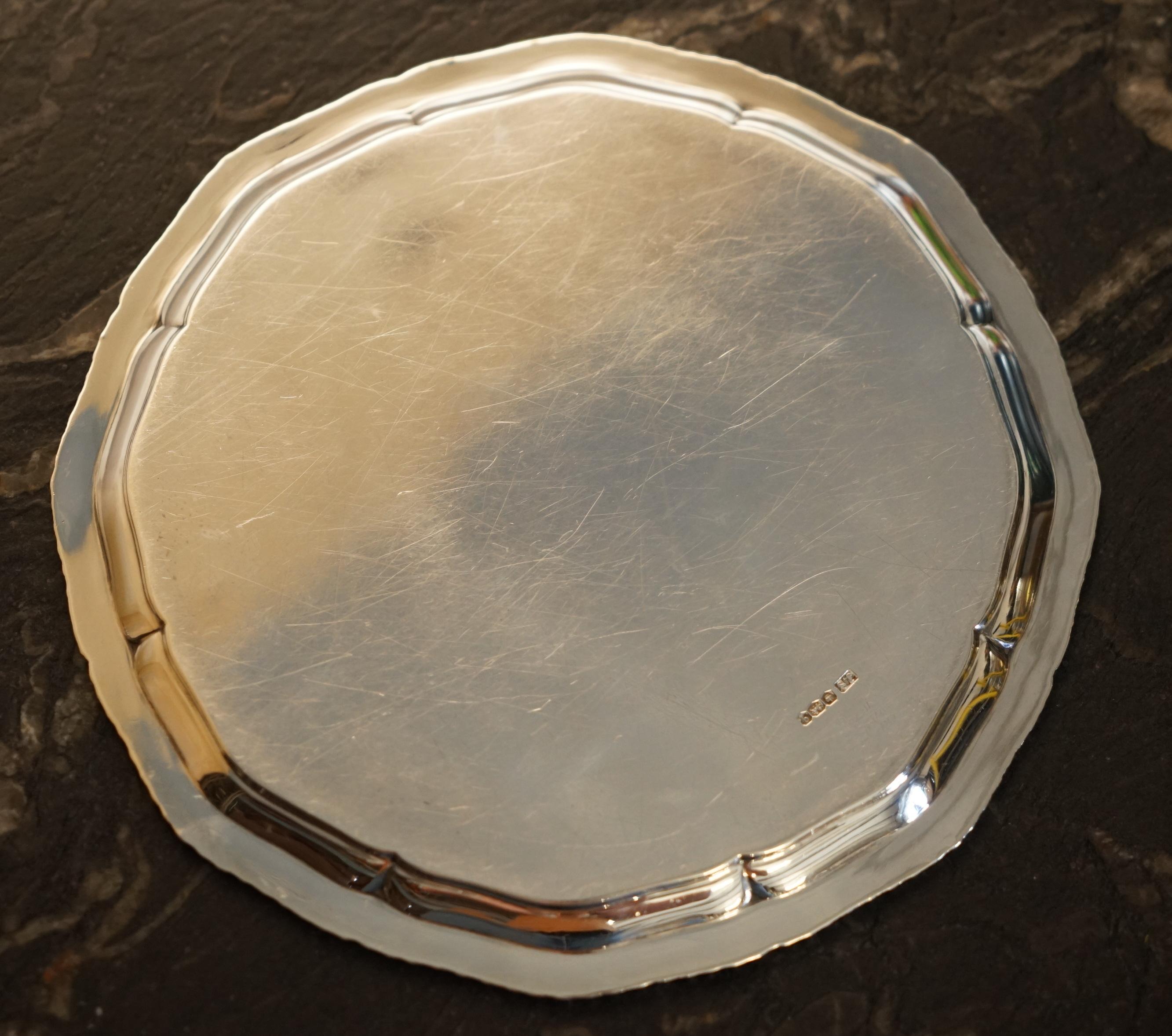da uomo o donna 1933 STEVENSON & Law Sheffield MADE SOLID STERLING SILVER TRAY 360 GRAMMI in vendita