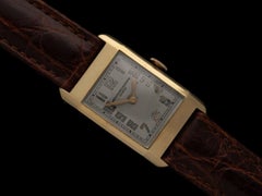 1933 Vacheron & Constantin Vintage Mens Art Deco Rectangular Watch - 18K Gold
