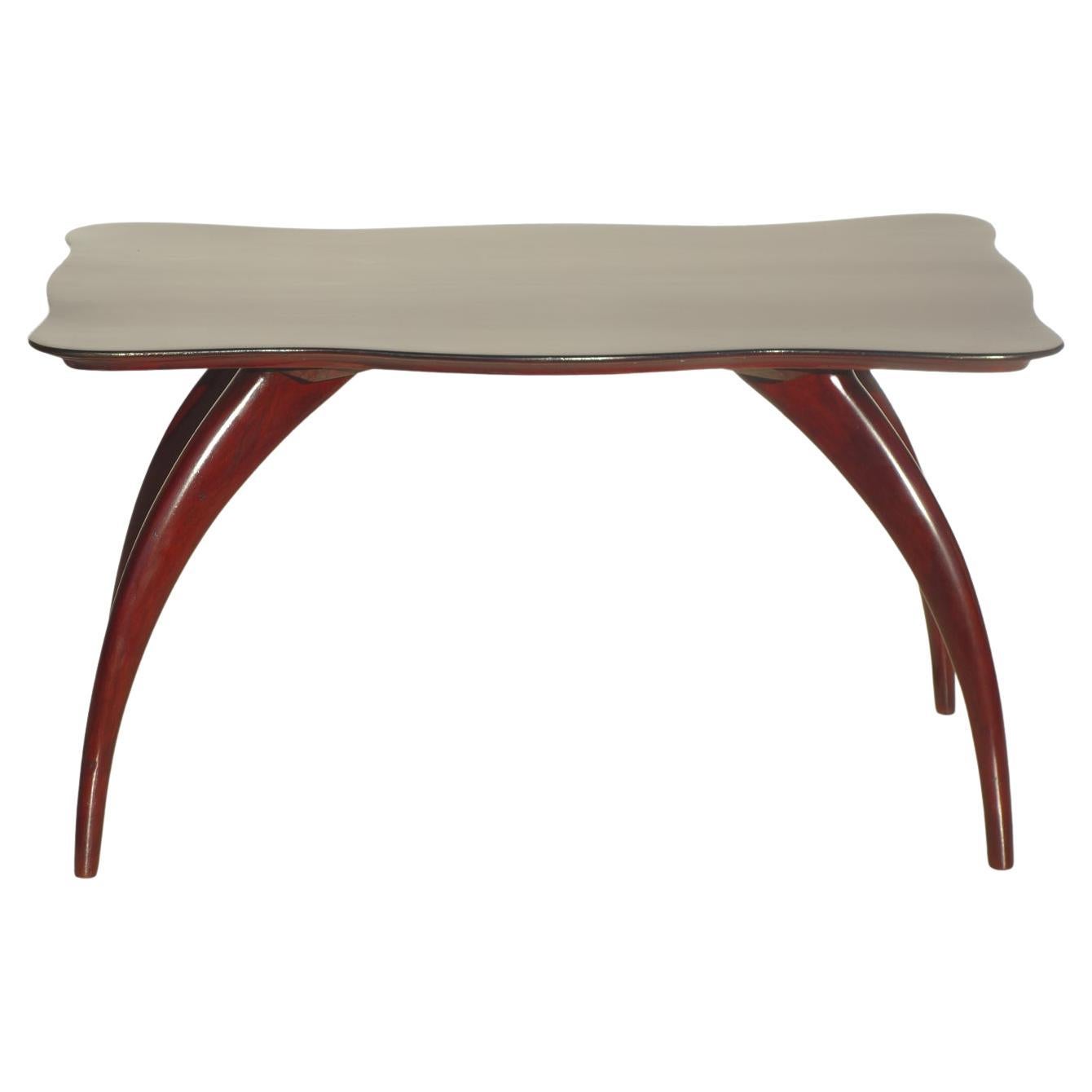 19330 Guglielmo Ulrich Italian Art Deco Design Wood Coffee Table For Sale