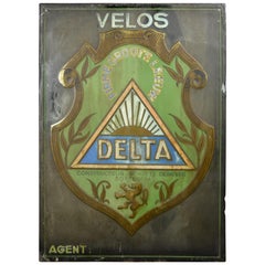 1934 Advertising Sign for Bicycles Delta, Belgium