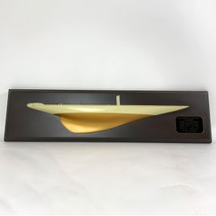 1934 Americas Cup Yacht Rainbow Half Model