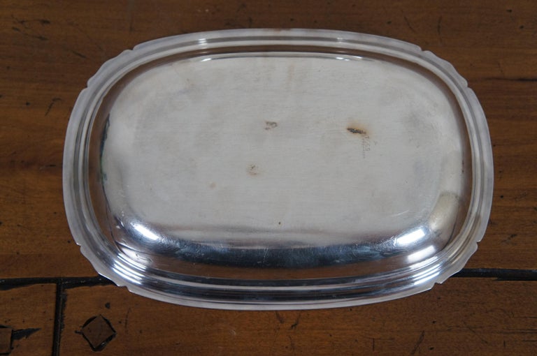 1934 Antique Reed and Barton Silver Plate Lidded Vegetable Entree