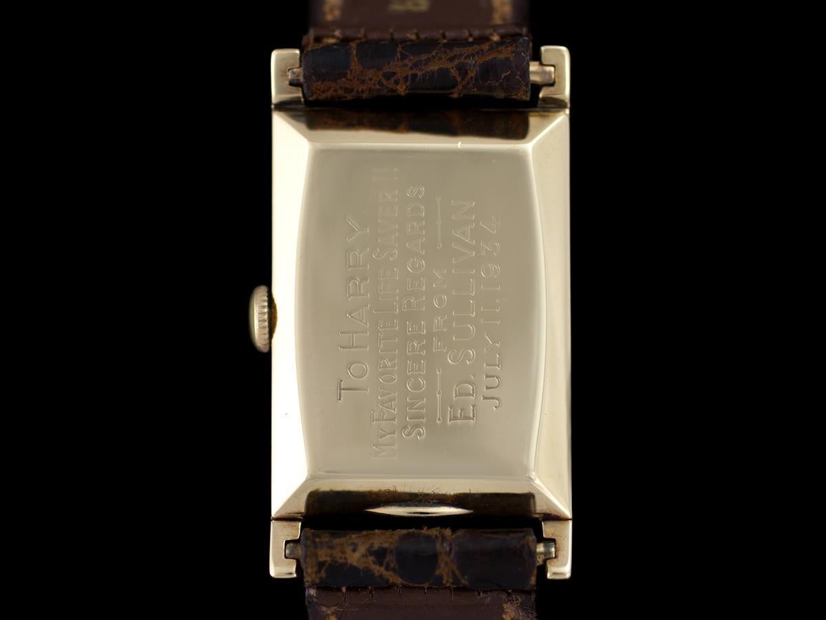 1934 BLACK STARR FROST Mens 14K Gold - Offert par Ed Sullivan, animateur TV emblématique en vente 3