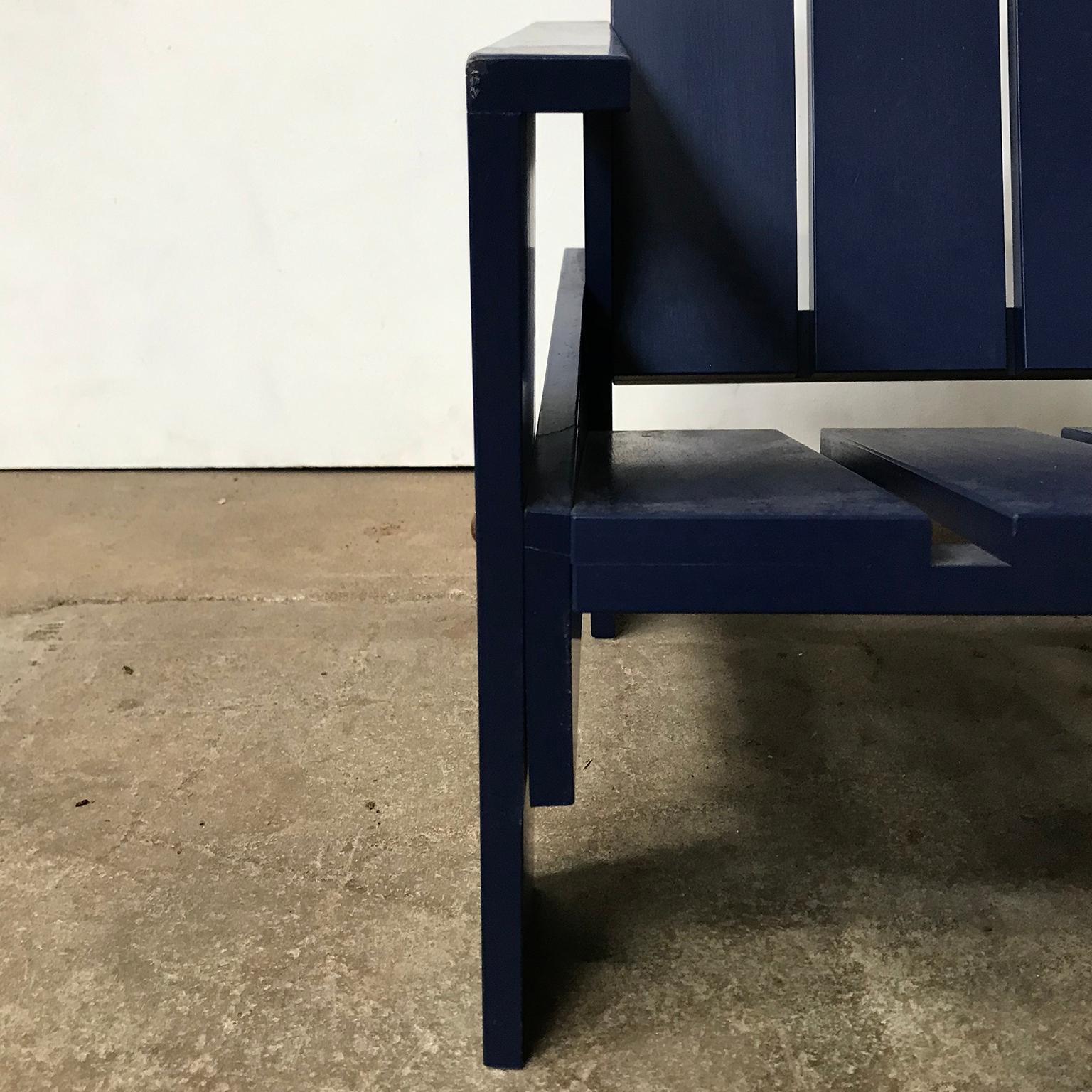 1934, Gerrit Rietveld, by Rietveld Family, Number 41, Children Crate Chair Blue 2