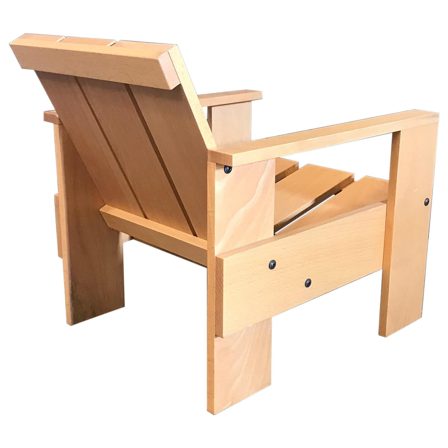 1934, Gerrit Rietveld, by Rietveld Family, Number 60, Children Crate Chair Wood