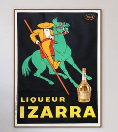 1934 Liqueur Izarra Original Vintage Poster