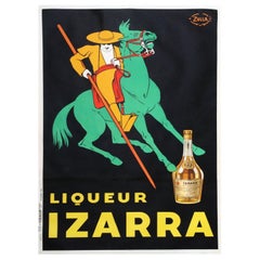 1934 Likör Izarra Original Vintage Poster