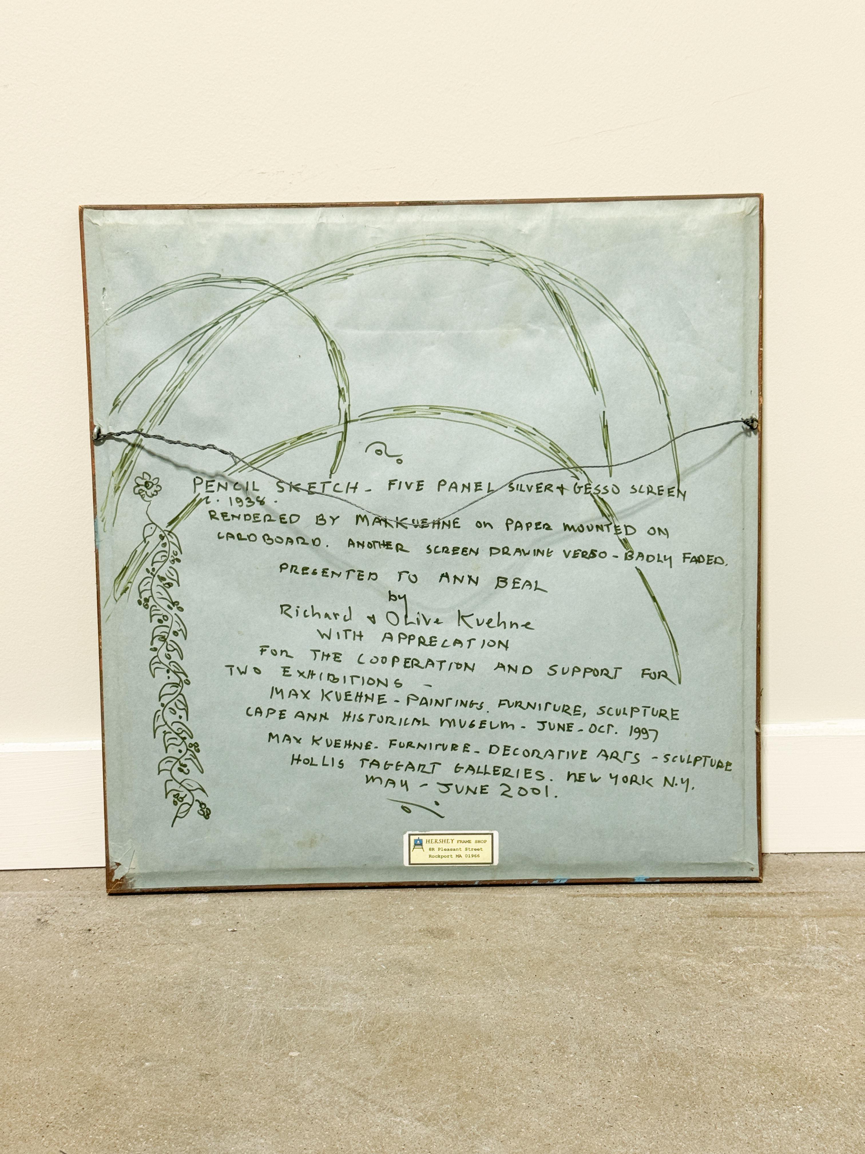 1934 Dibujo de Max Kuehne en venta 11